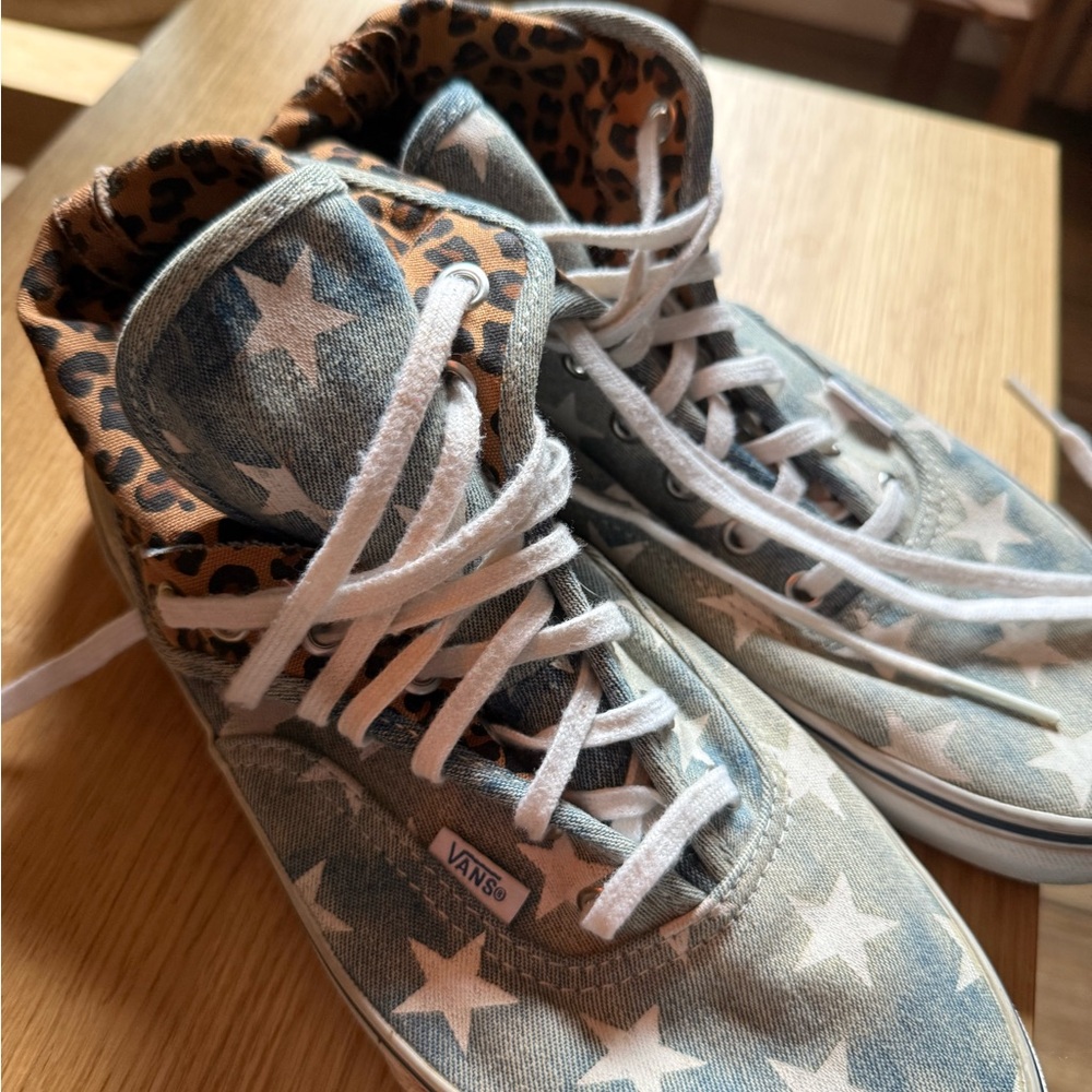 Vans Leopard and Star Pattern High-Tops